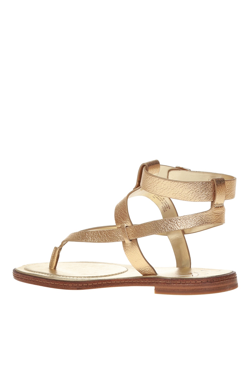 Gold Pearson sandals with logo Michael Michael Kors Vitkac France